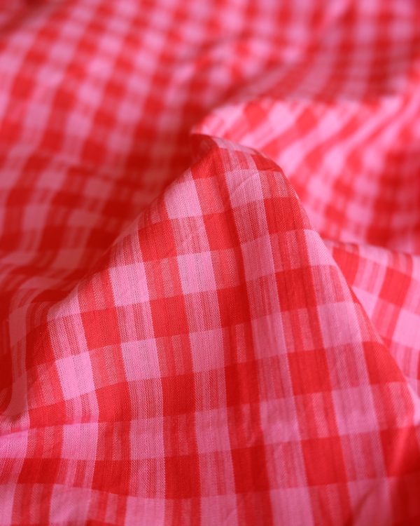 Sister Mintaka RED CHECK COTTON INDIA-1
