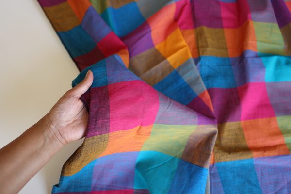 Meg Madras Check Cotton Slub