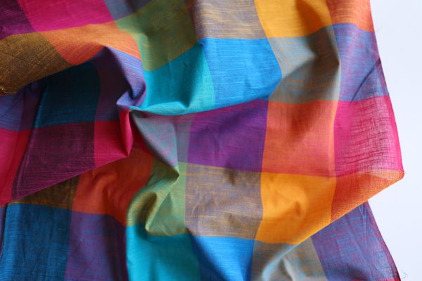 Meg Madras Check Cotton Slub
