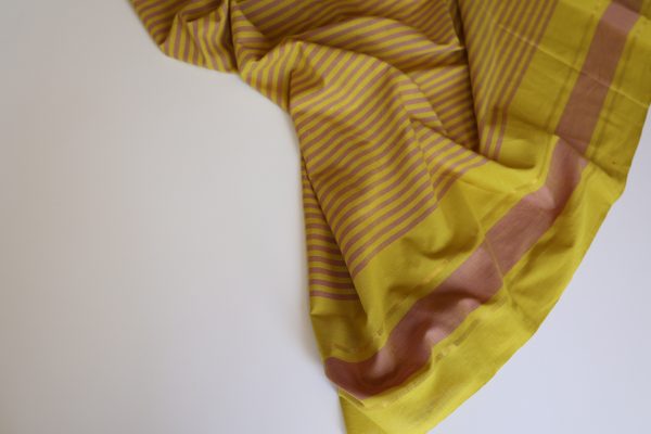 Lizzie Metallic Copper Striped Cotton