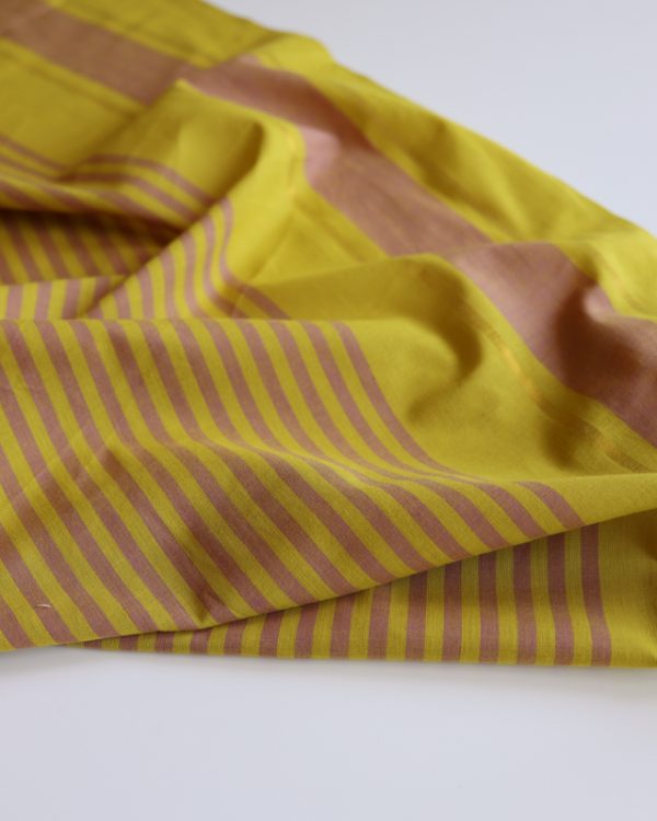 Lizzie Metallic Copper Striped Cotton