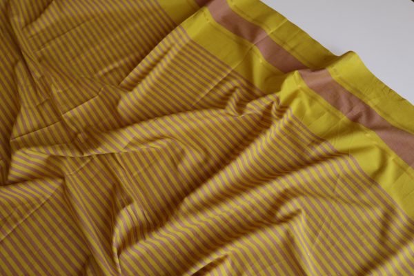 Lizzie Metallic Copper Striped Cotton