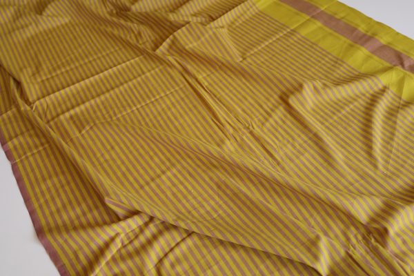 Lizzie Metallic Copper Striped Cotton