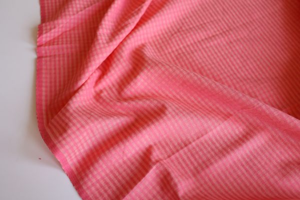 Penny Guava Pink Little Check Cotton