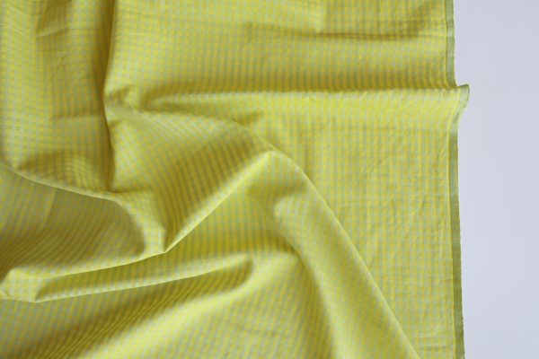 Penny Honeydew Melon Little Check Cotton