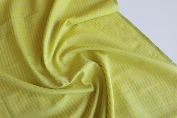 Penny Honeydew Melon Little Check Cotton