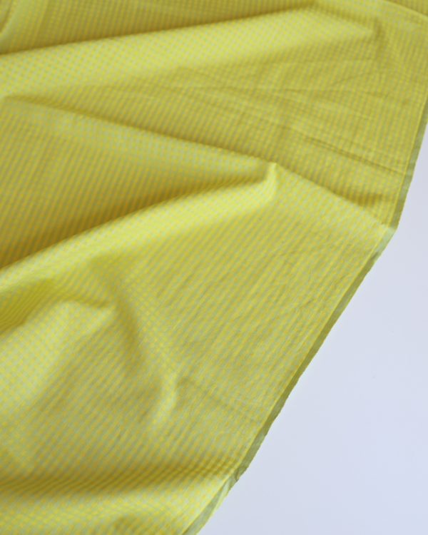 Penny Honeydew Melon Little Check Cotton