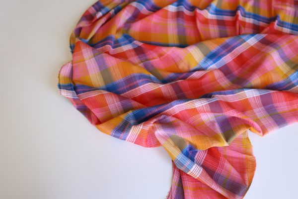 Molly Crinkled Check Cotton