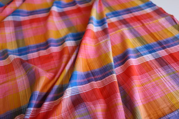 Molly Crinkled Check Cotton