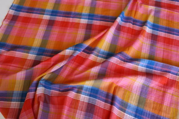 Molly Crinkled Check Cotton
