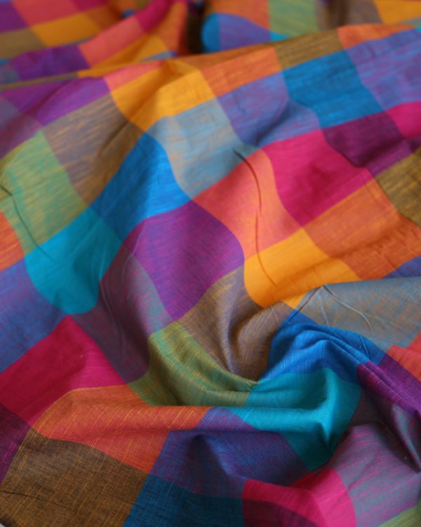 Meg Madras Check Cotton Slub