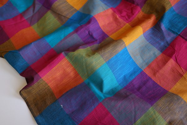 Meg Madras Check Cotton Slub