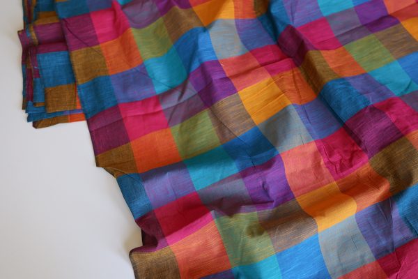 Meg Madras Check Cotton Slub